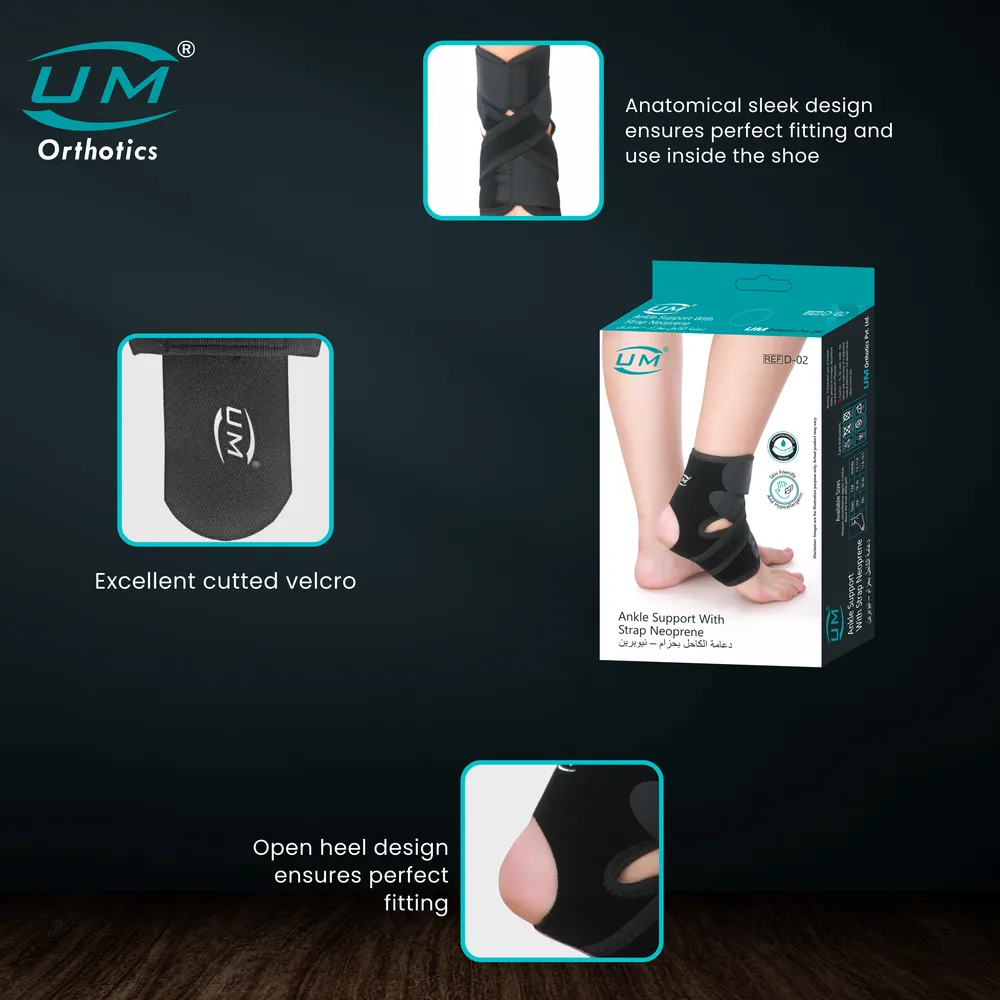 UM ANKLE SUPPORT W/STRAP (NEOPRENE) - Image 3