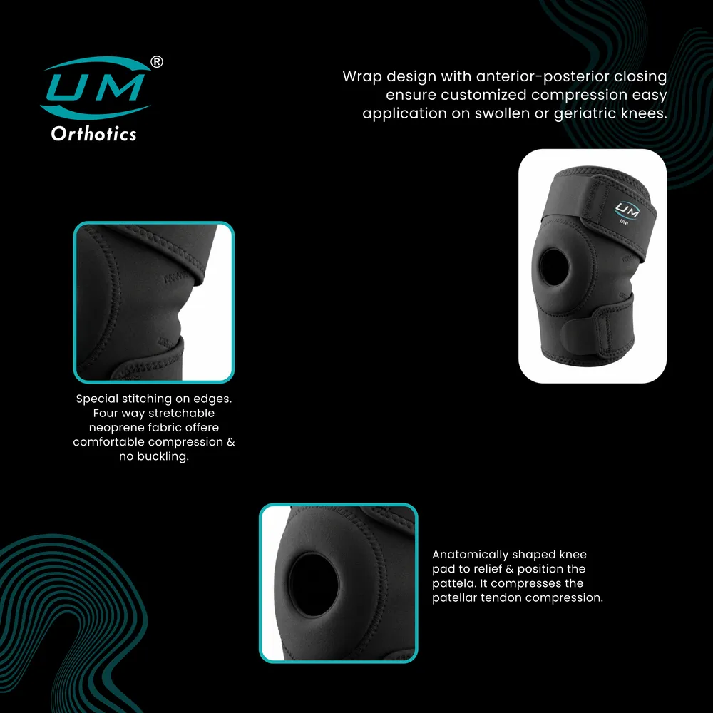 UM KNEE SUPPORT OPEN PATELLA NEOPRENE - Image 3