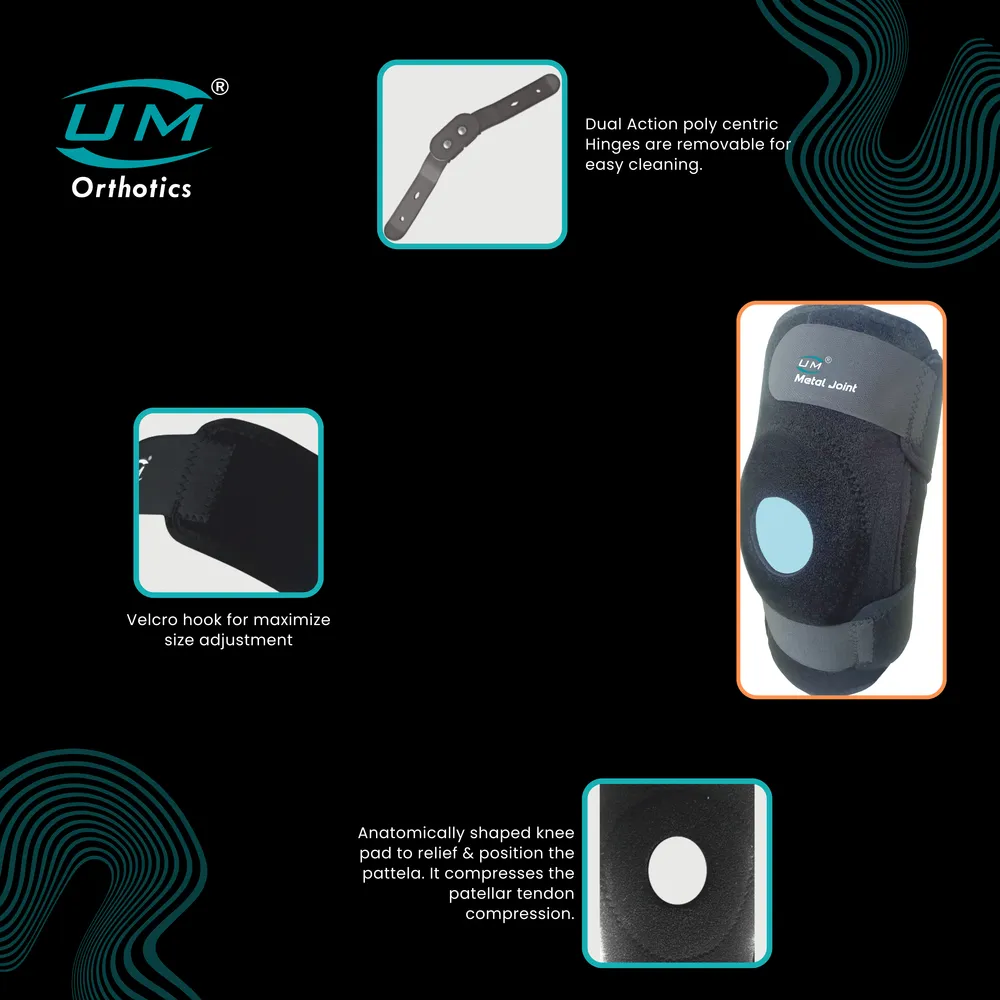 UM POLYCENTRIC HINGED KNEE BRACE NEOPRENE - Image 3
