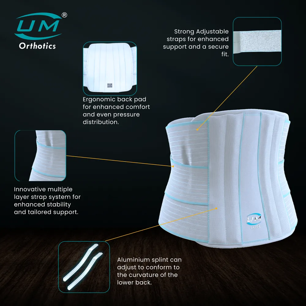 UM LUMBAR BACK SUPPORT WITH ALLOY - Image 3