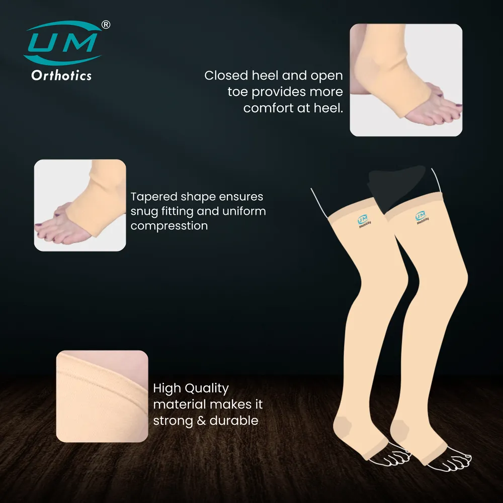 UM COMPRESSION STOCKINGS MID THIGH - 1PAIR - Image 3
