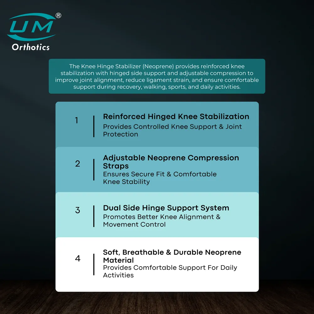 UM KNEE HINGE STABILIZER NEOPRENE - Image 4