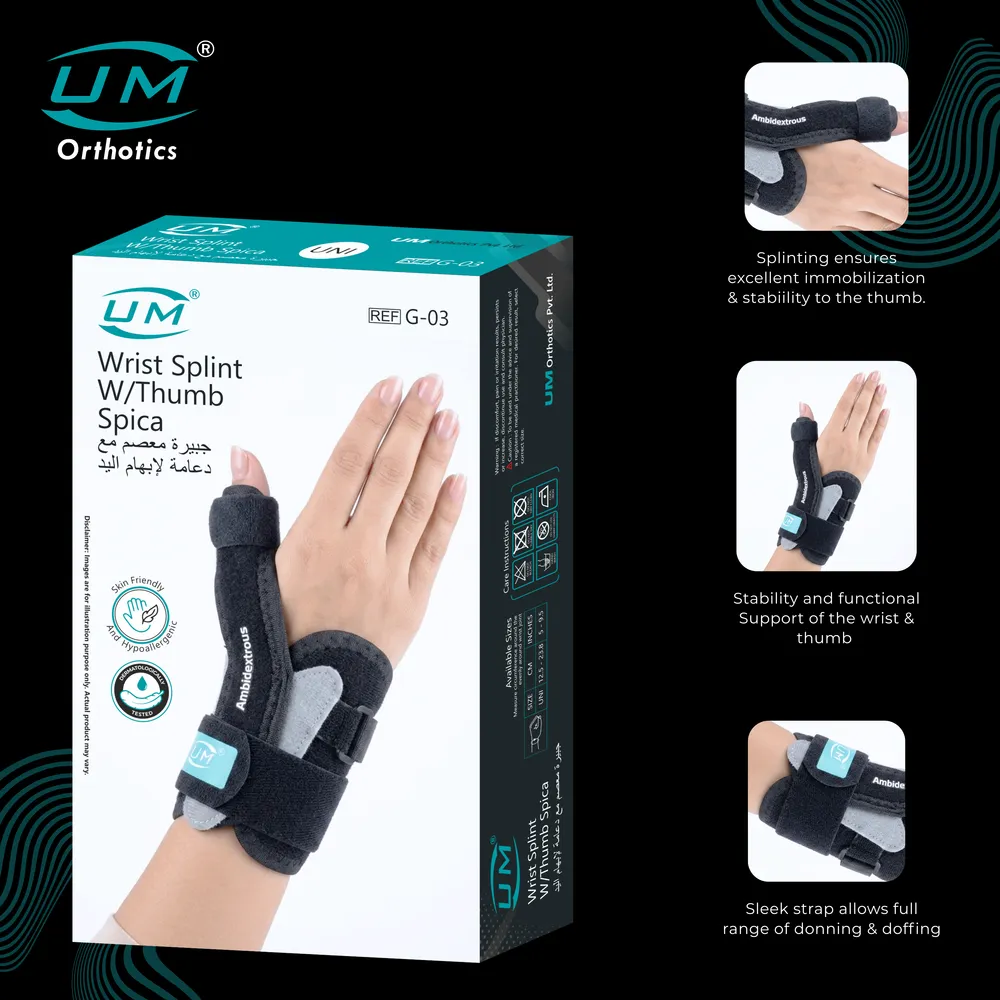 UM WRIST SPLINT WITH THUMB SPICA - Image 4