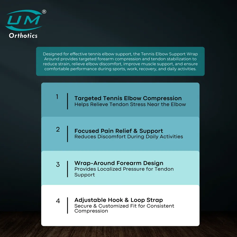 UM TENNIS ELBOW SUPPORT WRAP ROUND - Image 4