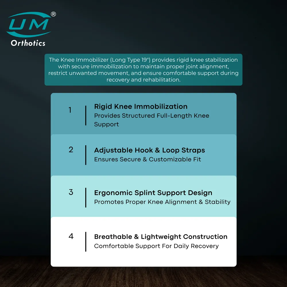 UM KNEE IMMOBILIZER LONG TYPE 19" - Image 4