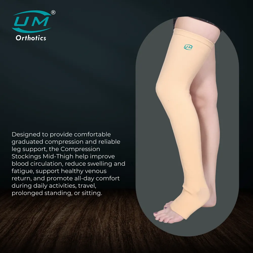 UM COMPRESSION STOCKINGS MID THIGH - 1PAIR - Image 4