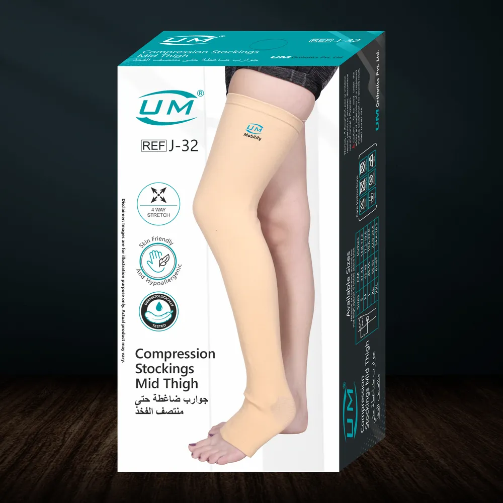 UM COMPRESSION STOCKINGS MID THIGH - 1PAIR - Image 5