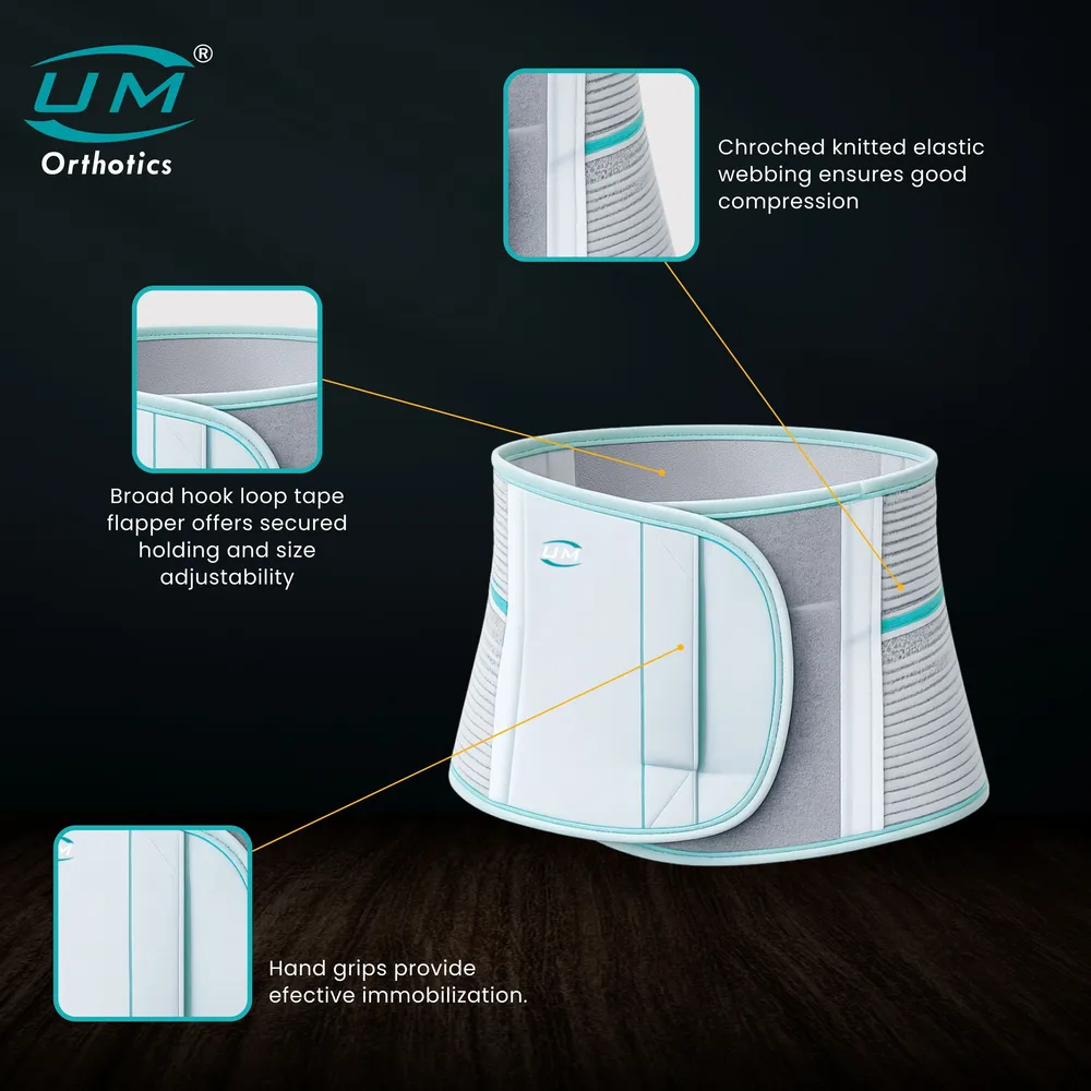 UM ABDOMINAL SUPPORT 9"