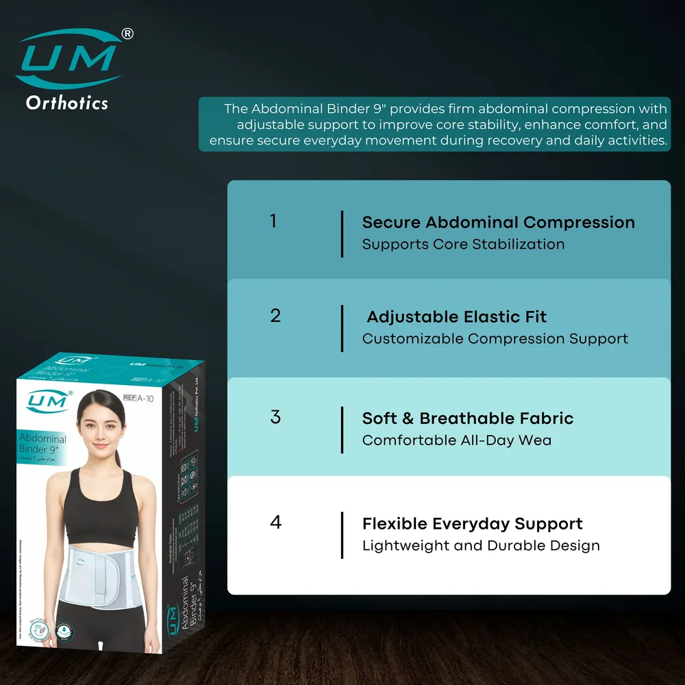 UM ABDOMINAL SUPPORT 9"