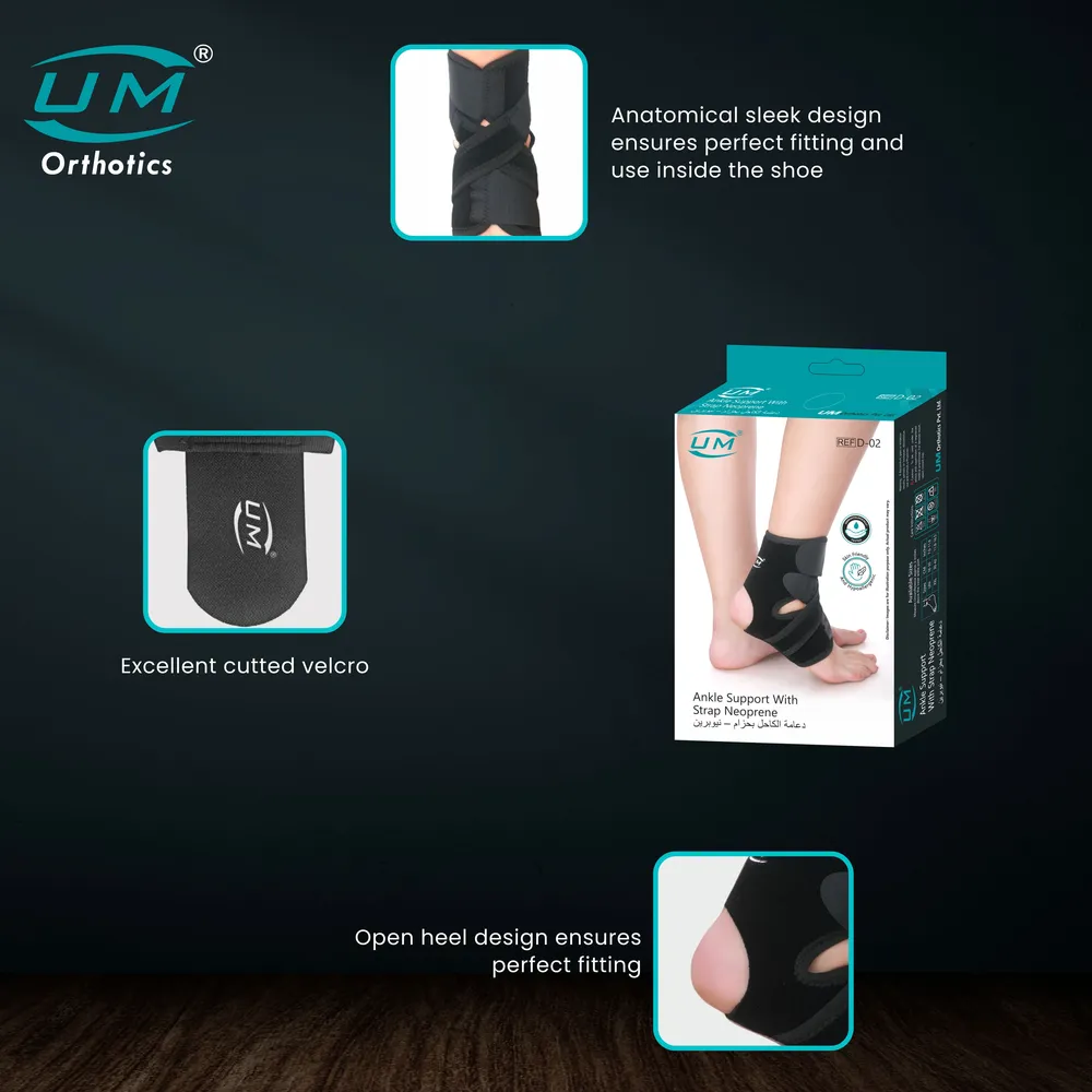 UM ANKLE SUPPORT W/STRAP (NEOPRENE)