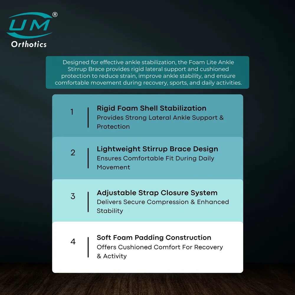 UM FOAM LITE ANKLE STIRRUP BRACE