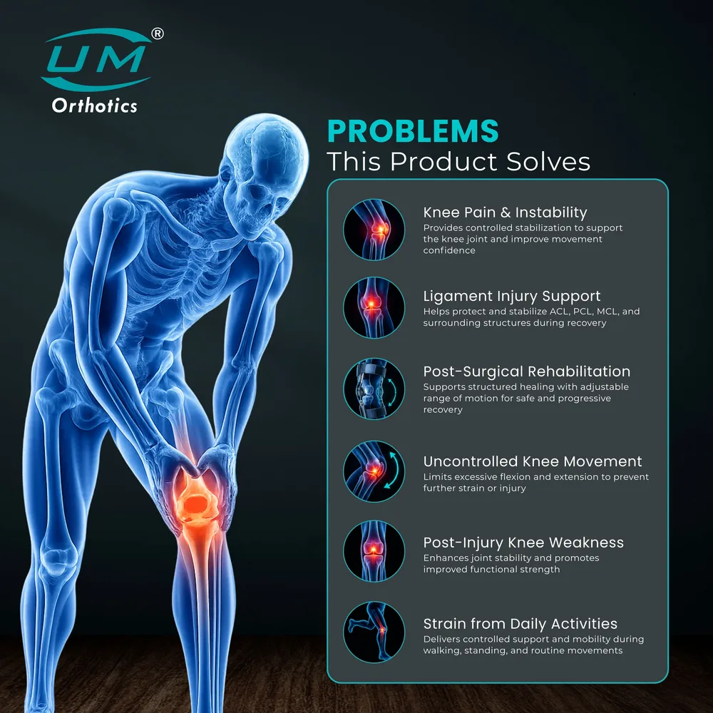 UM KNEE SUPPORT OPEN PATELLA WITH SILICONE