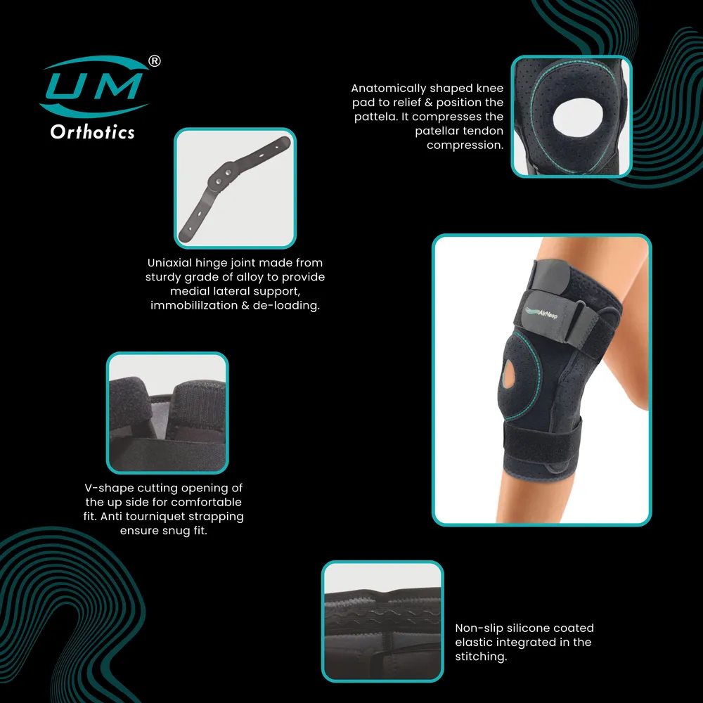 UM KNEE HINGE STABILIZER NEOPRENE