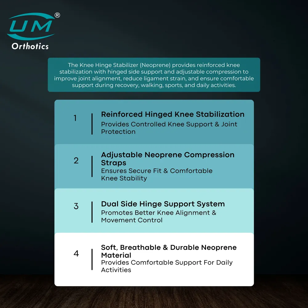 UM KNEE HINGE STABILIZER NEOPRENE