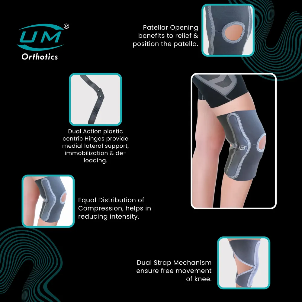 UM KNEE SUPPORT WITH THIGH STRAP