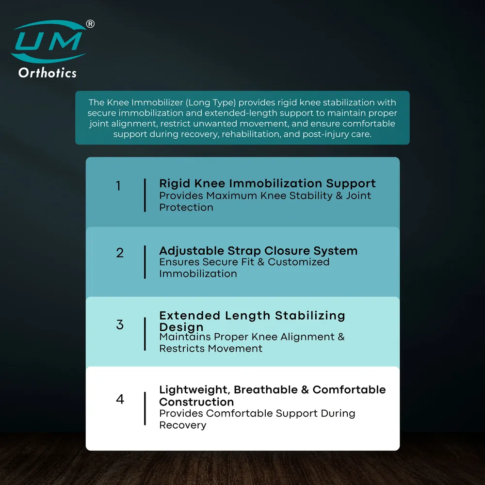 UM KNEE IMMOBILIZER LONG TYPE 22"