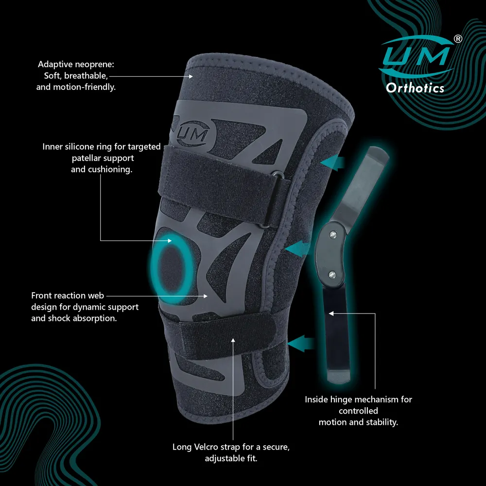 UM WEB KNEE WRAP HINGE NEOPRENE