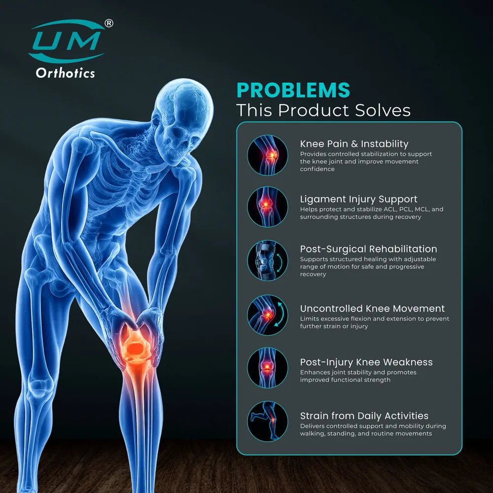 UM KNEE IMMOBILIZER SHORT TYPE 14"