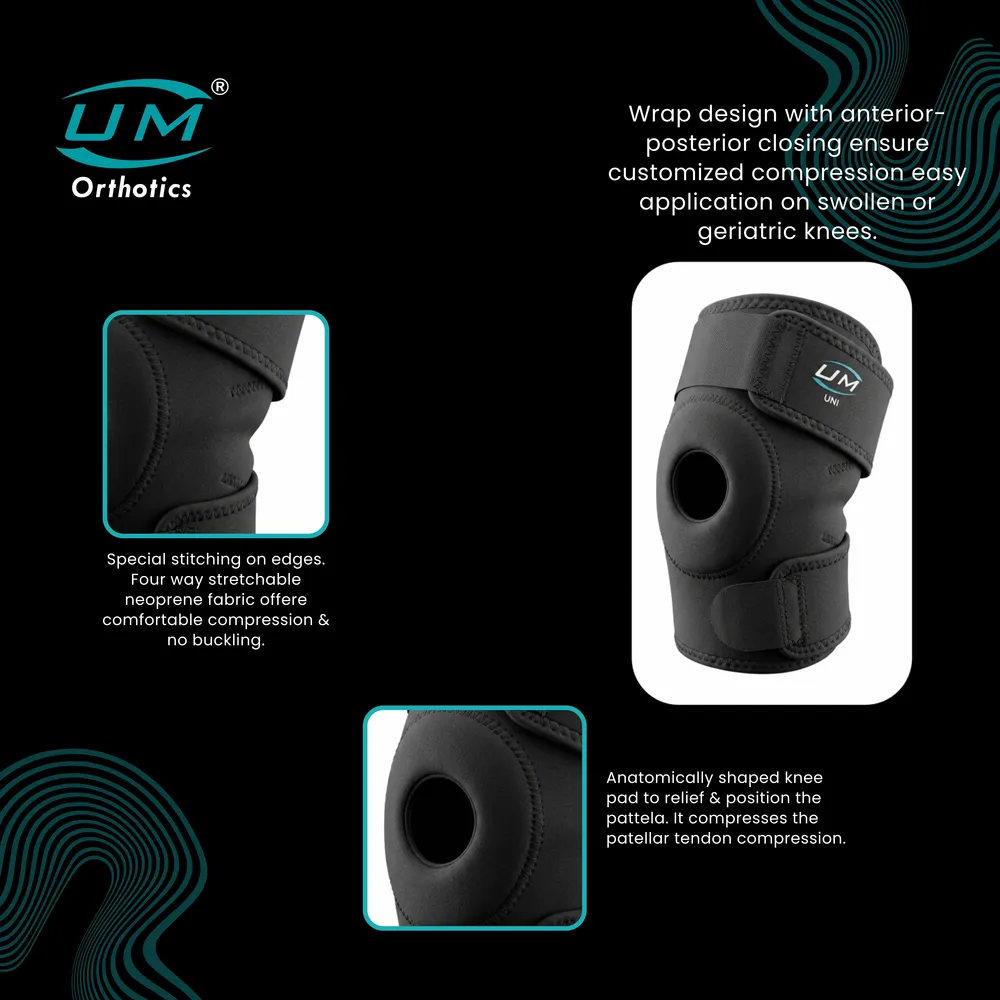 UM KNEE SUPPORT OPEN PATELLA NEOPRENE