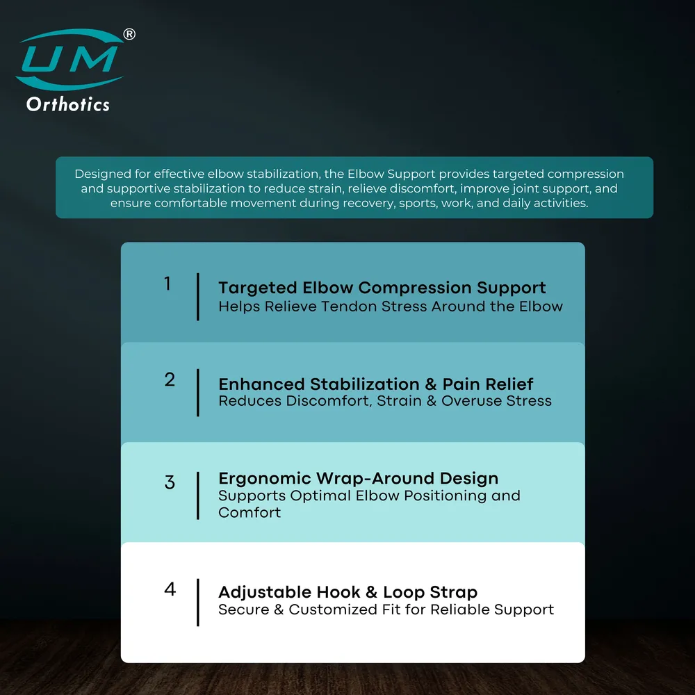 UM ELBOW SUPPORT WITH STRAP COMFORT