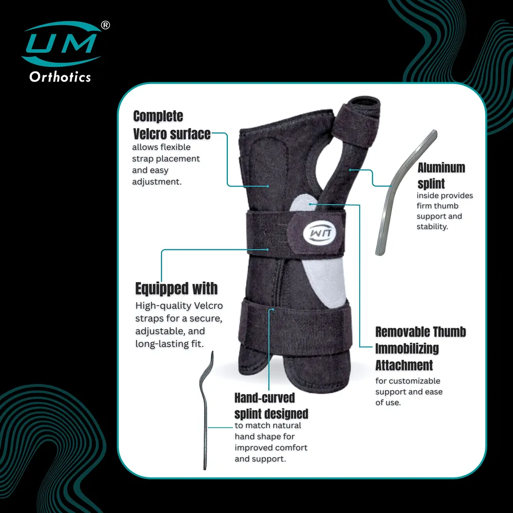UM WRIST & FOREARM WITH THUMB STABILIZER