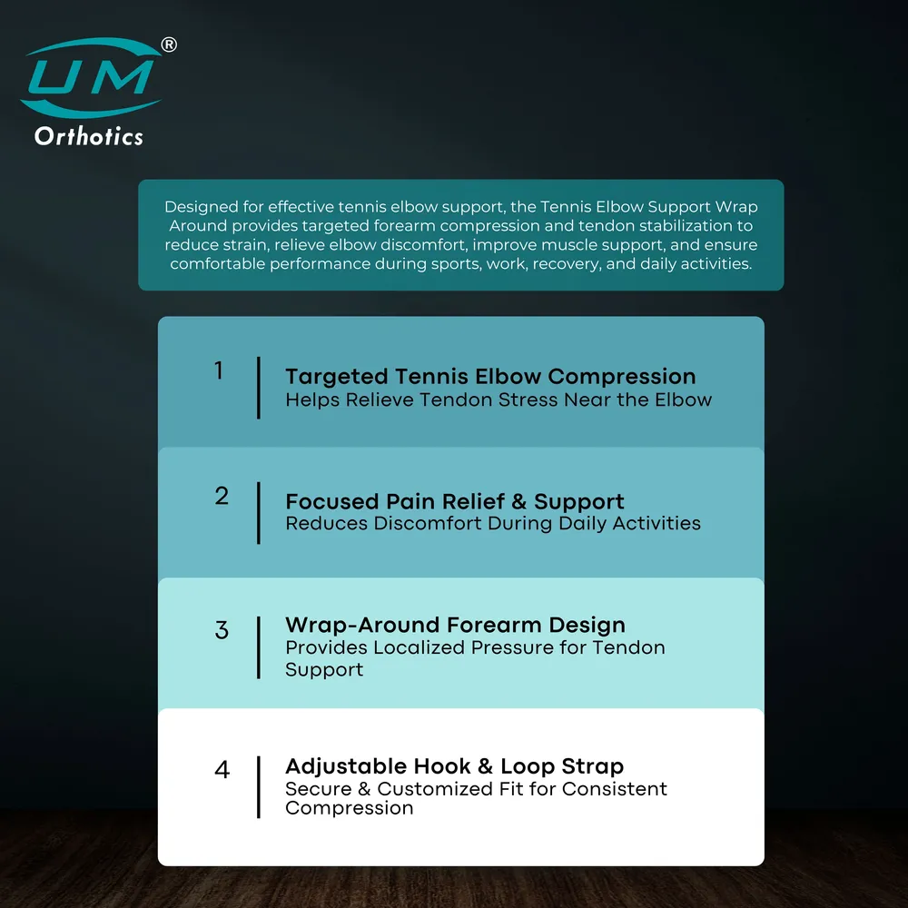 UM TENNIS ELBOW SUPPORT WRAP ROUND